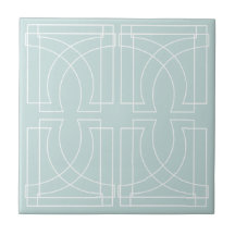 Modernes geometrisches Muster dusty Blue
