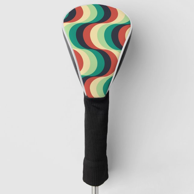 Modernes geometrisches Muster Golf Headcover (Vorderseite)