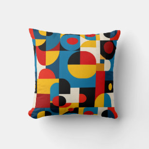 Modernes geometrisches Muster im Bauhausstil Kissen