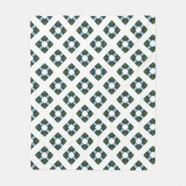 Modernes geometrisches Muster in naturlich Inspiri Fleecedecke
