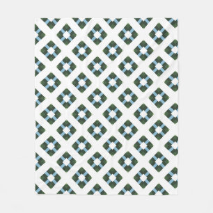 Modernes geometrisches Muster in naturlich Inspiri Fleecedecke