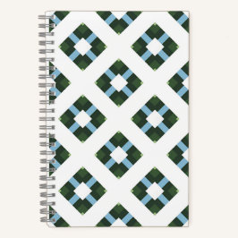 Modernes geometrisches Muster in naturlich Inspiri Notizbuch