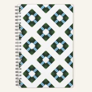 Modernes geometrisches Muster in naturlich Inspiri Notizbuch