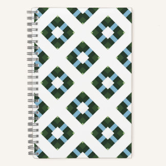 Modernes geometrisches Muster in naturlich Inspiri Notizbuch