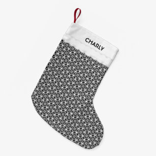 Modernes geometrisches Muster Kleiner Weihnachtsstrumpf