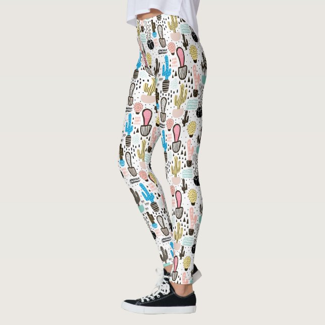 Modernes geometrisches Muster Leggings (Links)