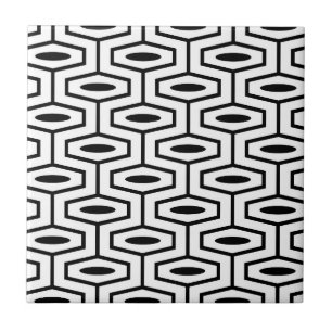 Modernes geometrisches Muster Mitte des Jahrhunder Fliese