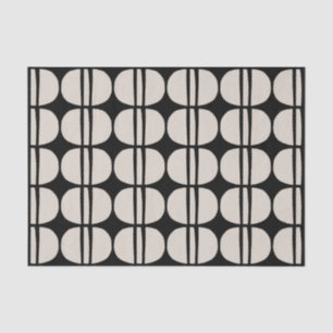 Modernes geometrisches Muster Mitte des Jahrhunder Seidenpapier
