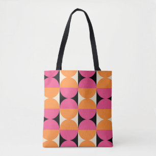Modernes geometrisches Muster Mitte des Jahrhunder Tasche