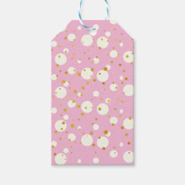 Modernes geometrisches Muster Rosa Weihnachten Geschenkanhänger