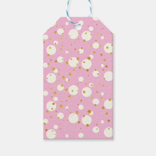 Modernes geometrisches Muster Rosa Weihnachten Geschenkanhänger