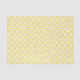 Modernes geometrisches Muster Sonnige Pastellgelbe Seidenpapier