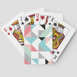 Modernes geometrisches Muster Spielkarten