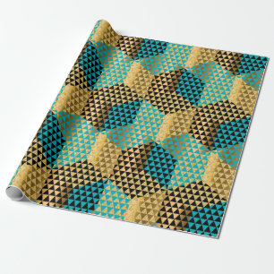Modernes geometrisches Octagon-Muster Geschenkpapier