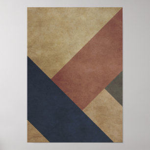 Modernes geometrisches Poster aus dem Mittelalter