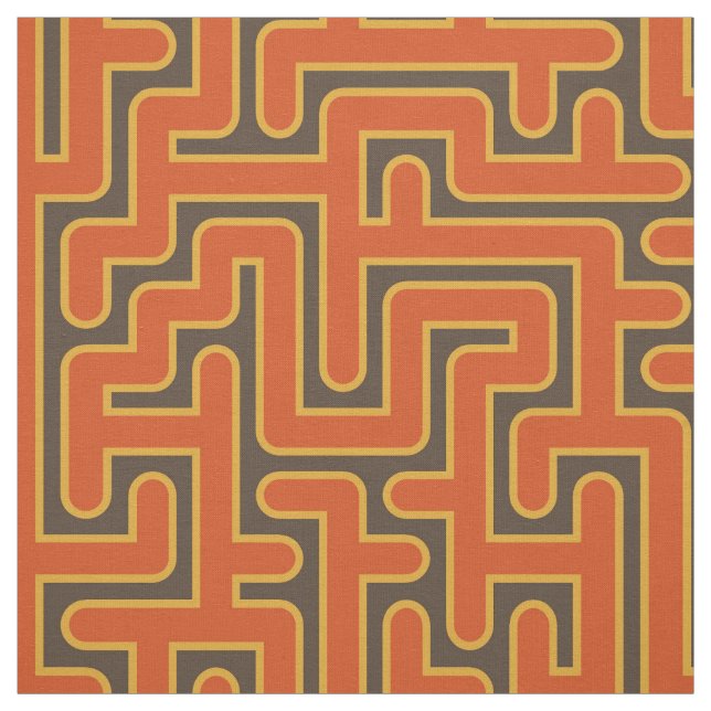 Modernes geometrisches Retro-Muster #2 Stoff (Muster)