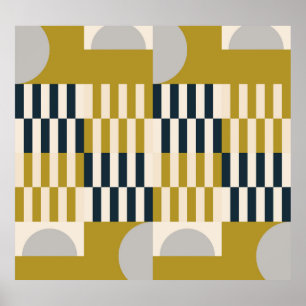 Modernes geometrisches, skandinavisches Retro-Must Poster