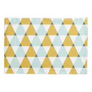Modernes geometrisches tadelloses gelbes kissenbezug