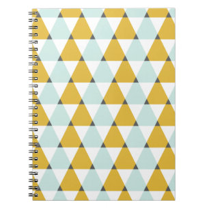 Modernes geometrisches tadelloses gelbes notizblock