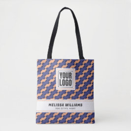 Modernes geometrisches Verzahnungsmuster Tasche