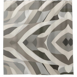 Modernes geometrisches Wave Gemustert Duschvorhang
