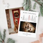 Modernes geometrisches WeihnachtsFoto Feiertagskarte<br><div class="desc">Mit unserer Holiday Card Modernes Geometric Foto laden Sie Ihre Urlaubsstimmung ein. Dieses Design verbindet zeitgenössische Eleganz mit einer spielerischen Touch, mit geometrischen Baummustern und mehreren Foto Slots, um Ihre beliebten Urlaubsmomente zu erleben. Die moderne Ästhetik ist ideal für diejenigen, die saubere Linien und künstlerischen Flair schätzen. Personalisieren Sie diese...</div>