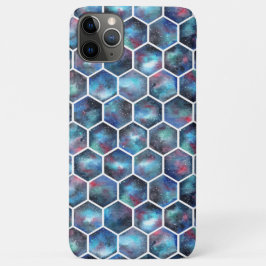 Modernes geometrisches Weltraumgitter mit kosmisch Case-Mate iPhone Hülle