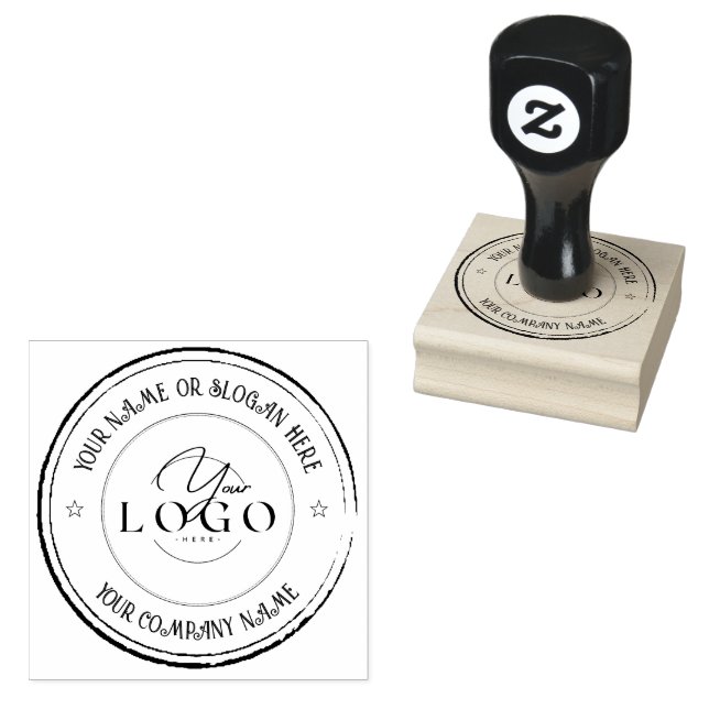 MODERNES GESCHÄFT | Custom Business Logo Company Gummistempel (Stempel)
