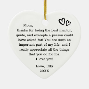 Modernes Geschenk für das Zitat von Mutter Schrift Keramik Ornament