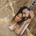 Modernes Geschenk für endlose Liebe Personalisiert Gepäckanhänger<br><div class="desc">Behalt Erinnerungen in zeitloser,  endloser Liebe mit diesem modernen Foto Gepäckanhänger. Ein perfektes Geschenk für jede Anlässe,  inklusive der Weihnachtsferien-Saison.</div>