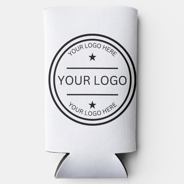 Modernes Geschenk für Personalisierte Foto-Logo-Ga Selters Dosenkühler (Vorderseite)