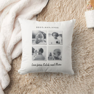 Modernes Geschenk mit mehreren Fotos elegant Schwa Kissen