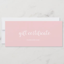 Modernes Geschenkzertifikat