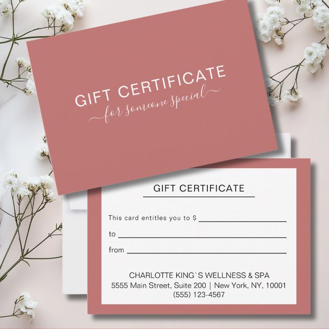 Modernes Geschenkzertifikat für Personalisierte Un (Von Creator hochgeladen)