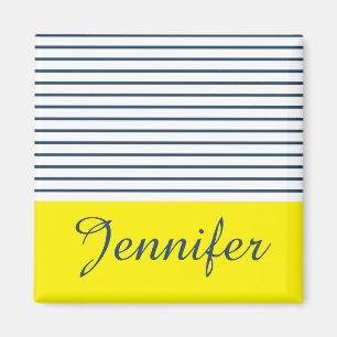 Modernes gestreiftes Muster Magnet