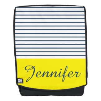 Modernes gestreiftes Muster Rucksack