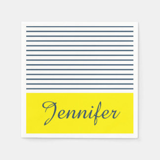 Modernes gestreiftes Muster Serviette