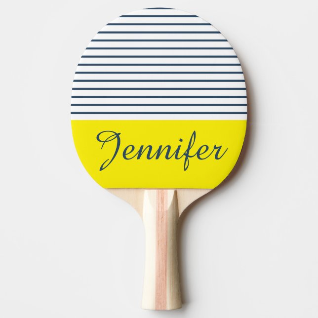 Modernes gestreiftes Muster Tischtennis Schläger (Vorderseite)