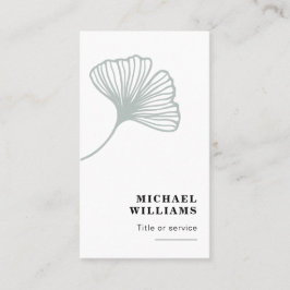 Modernes Ginkgo Leaf Visitenkarte