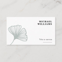 Modernes Ginkgo Leaf Visitenkarte