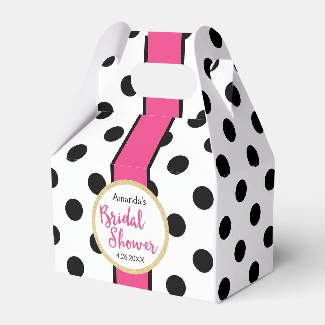 Modernes Girly Chic Brautparty Geschenkschachtel (Vorderseite)