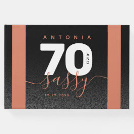 Modernes Girly Copper 70 und Sassy Gästebuch