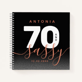 Modernes Girly Copper 70 und Sassy Notizbuch
