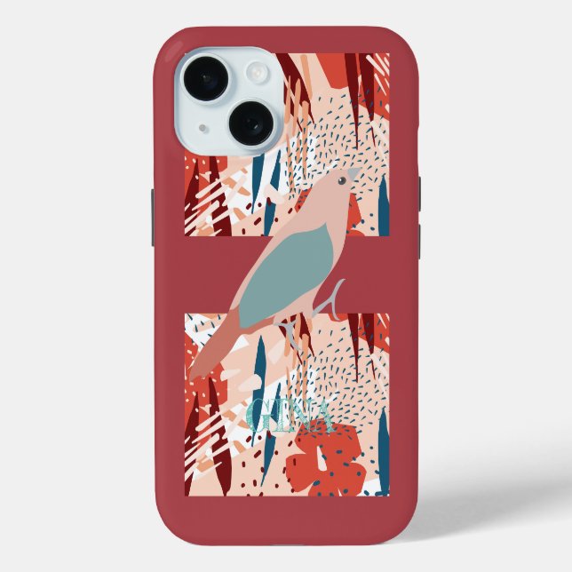 Modernes Girly Niedlich Personalisiert Case-Mate iPhone Hülle (Rückseite)