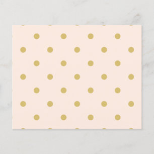 Modernes Girly Pink und Gold Polka Dots Muster Flyer