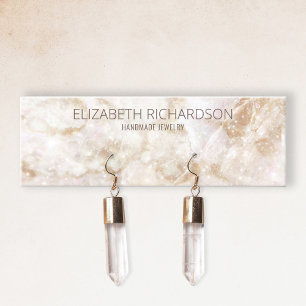 Modernes Glam Elegant Luxury Earring Juwelier Disp Mini Visitenkarte