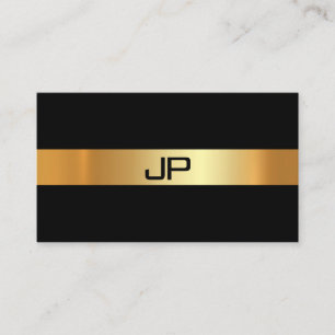Modernes Glam Gold Highlight Elegantes Schlichtes  Visitenkarte