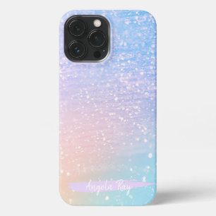 Modernes Glam Pastel Glitzer iPhone Case iPhone 13 Pro Max Hülle