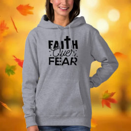 Modernes GLAUBWÜRDIGKEIT ÜBER ANGST SCHWARZER T -  Hoodie