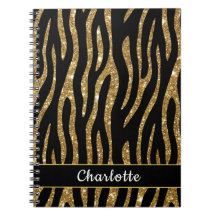 Modernes Glittery Gold Tiger Strip